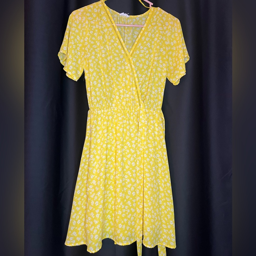 Yellow Floral Dress